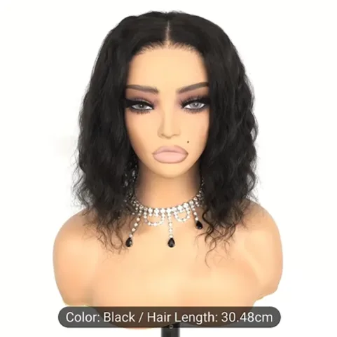 12" Wear and go bodywave wig, 4x4 lace 100% human hair - Image 2