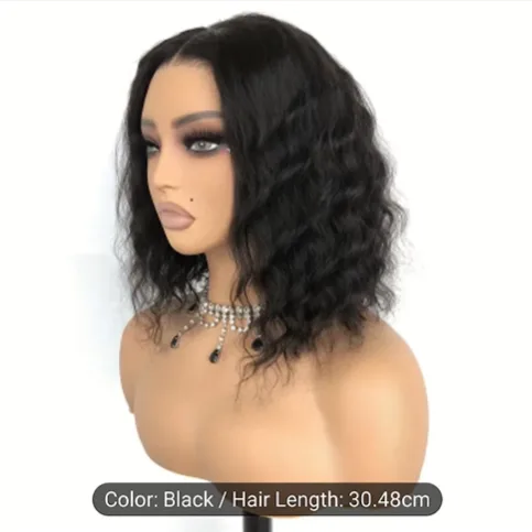 12" Wear and go bodywave wig, 4x4 lace 100% human hair - Image 4