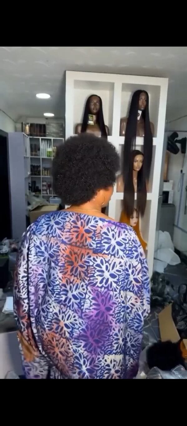 10" Afro wig,  100% human hair - Image 4