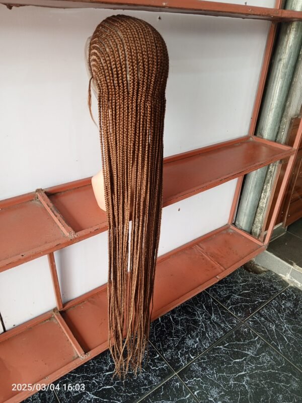 40" 360 braided wig, $140, brown color - Image 3