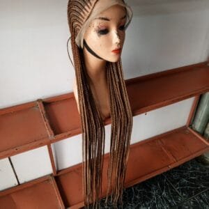 40" 360 braided wig, $140, brown color