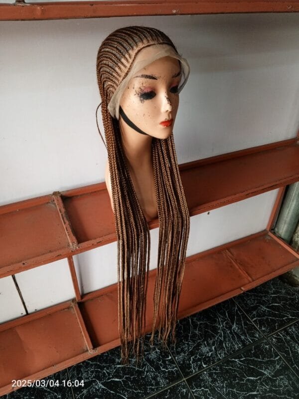 40" 360 braided wig, $140, brown color