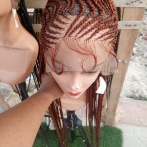 40" 360 braided wig,  copper color,$140
