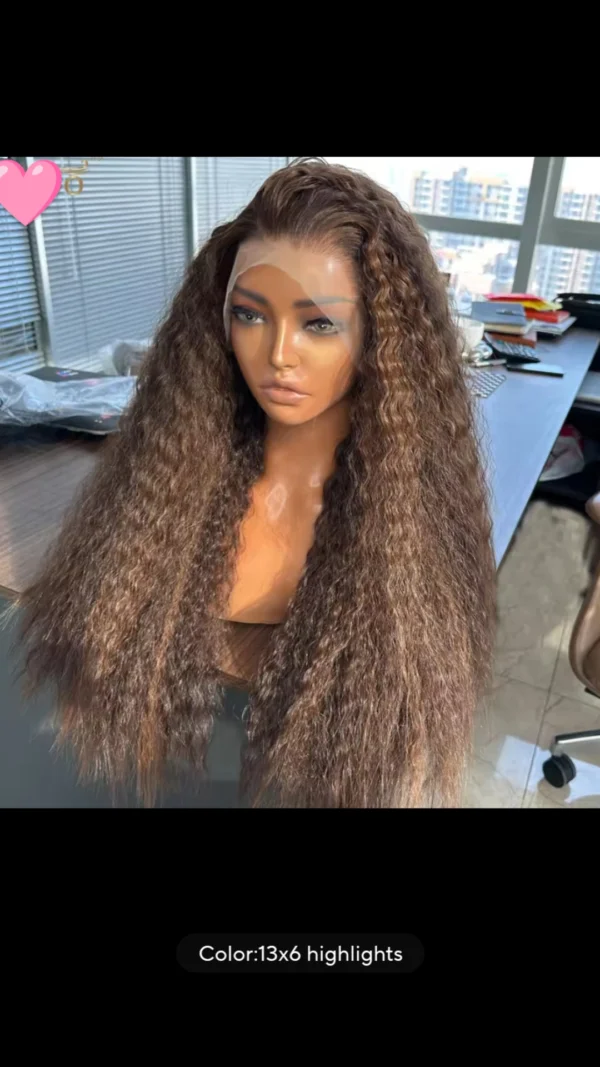 28" heat resistant highlight curly wig, $140 13x4 lace - Image 2