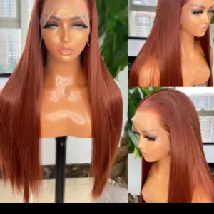13x4 heat resistant straight wig, $140, 28", Copper brown