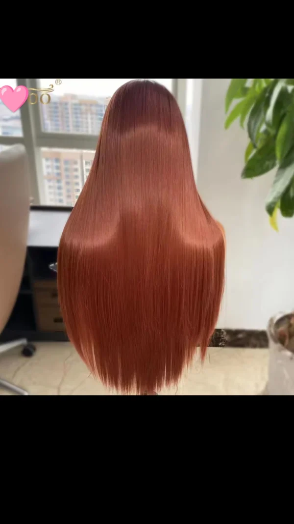 13x4 heat resistant straight wig, $140, 28", Copper brown - Image 4