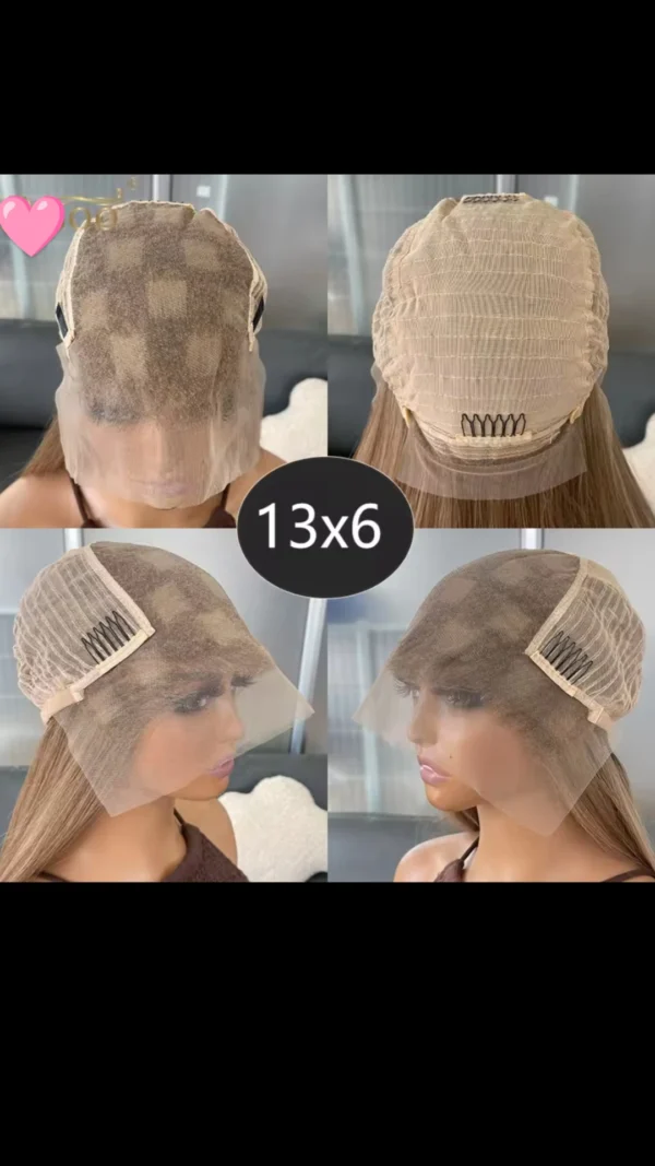 13x6 heat resistant highlight straight wig, $140, 28" - Image 5