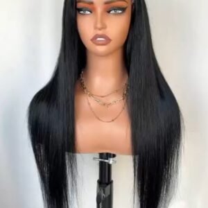100% Human hair straight wig, 30", 6x9 lace, Precut lace